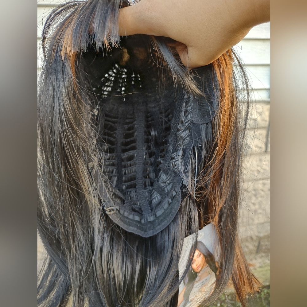 ❤️ 2/$20 Stylish Black and Brown Women's Wig - Picture 7 of 10